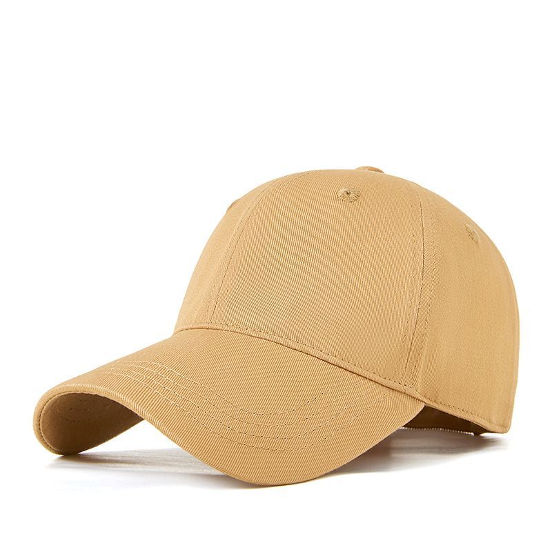 Embroidered Solid Color Structured Baseball Cap