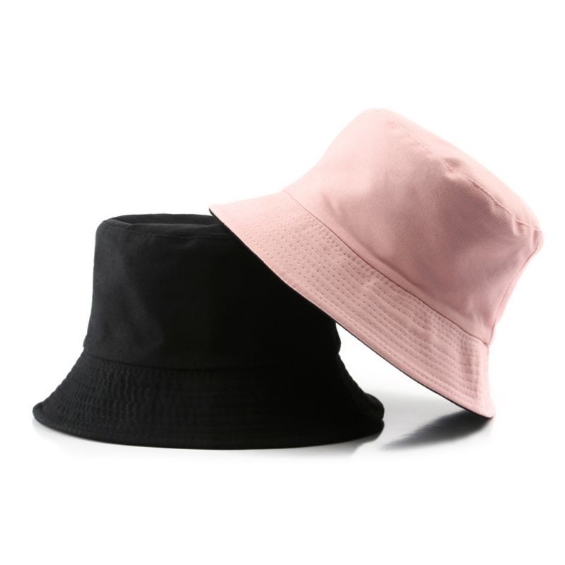 Custom Cotton Reversible Bucket Hat in Two Colors