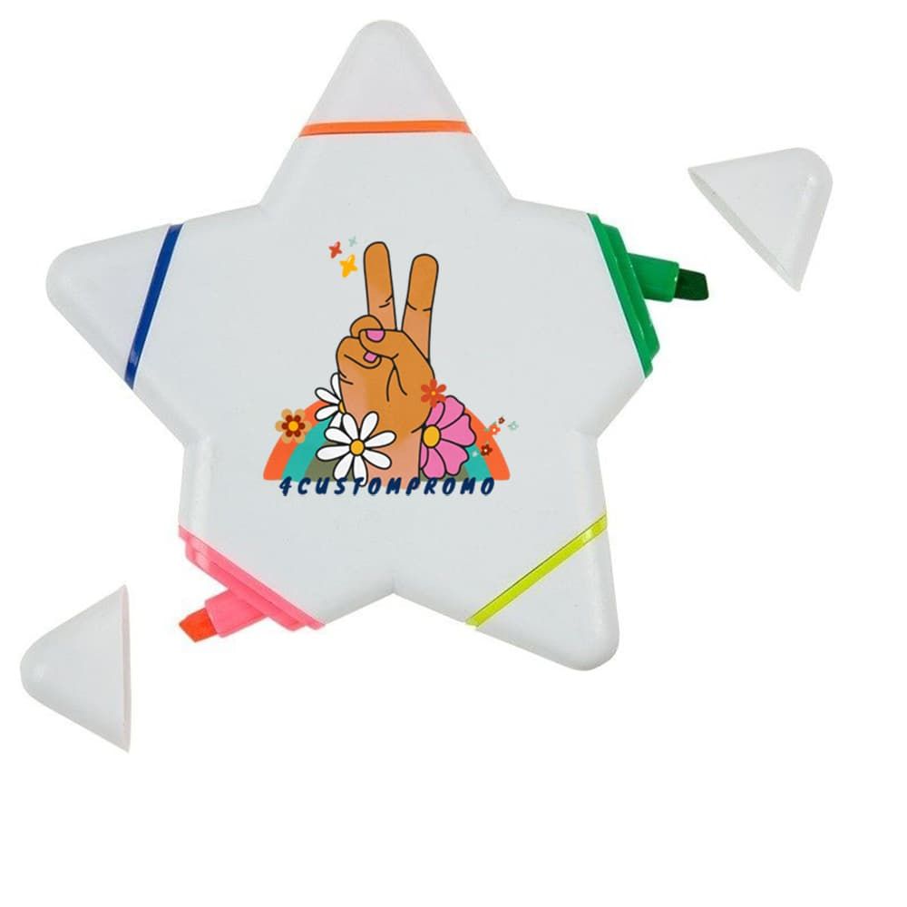 Custom 5-in-1 Star Highlighter with Logo