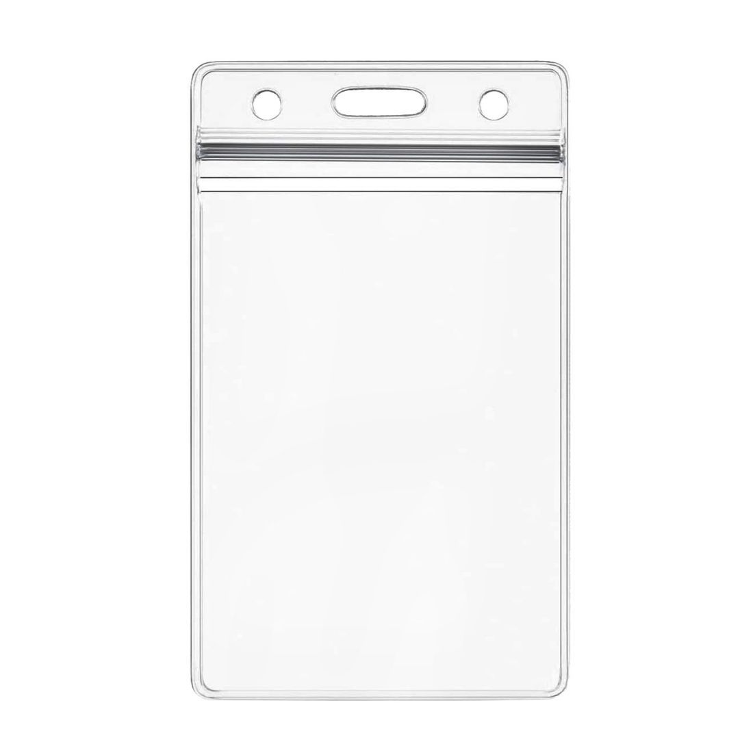 Clear Name Tag Resealable Zip Badge Holder