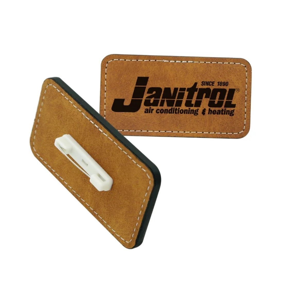 Custom PU Leather Name Tag