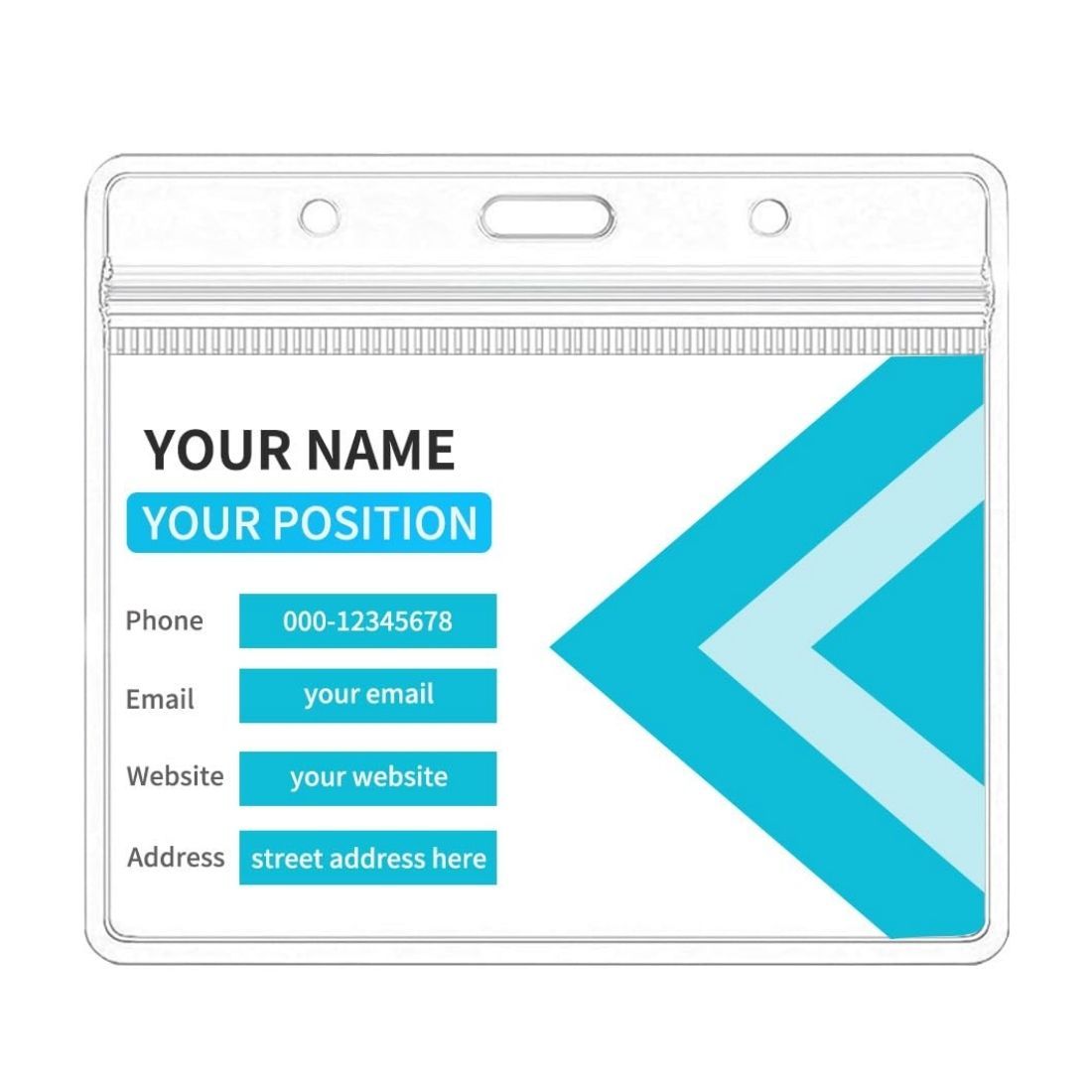 Custom Clear Badge Holder Card Protector