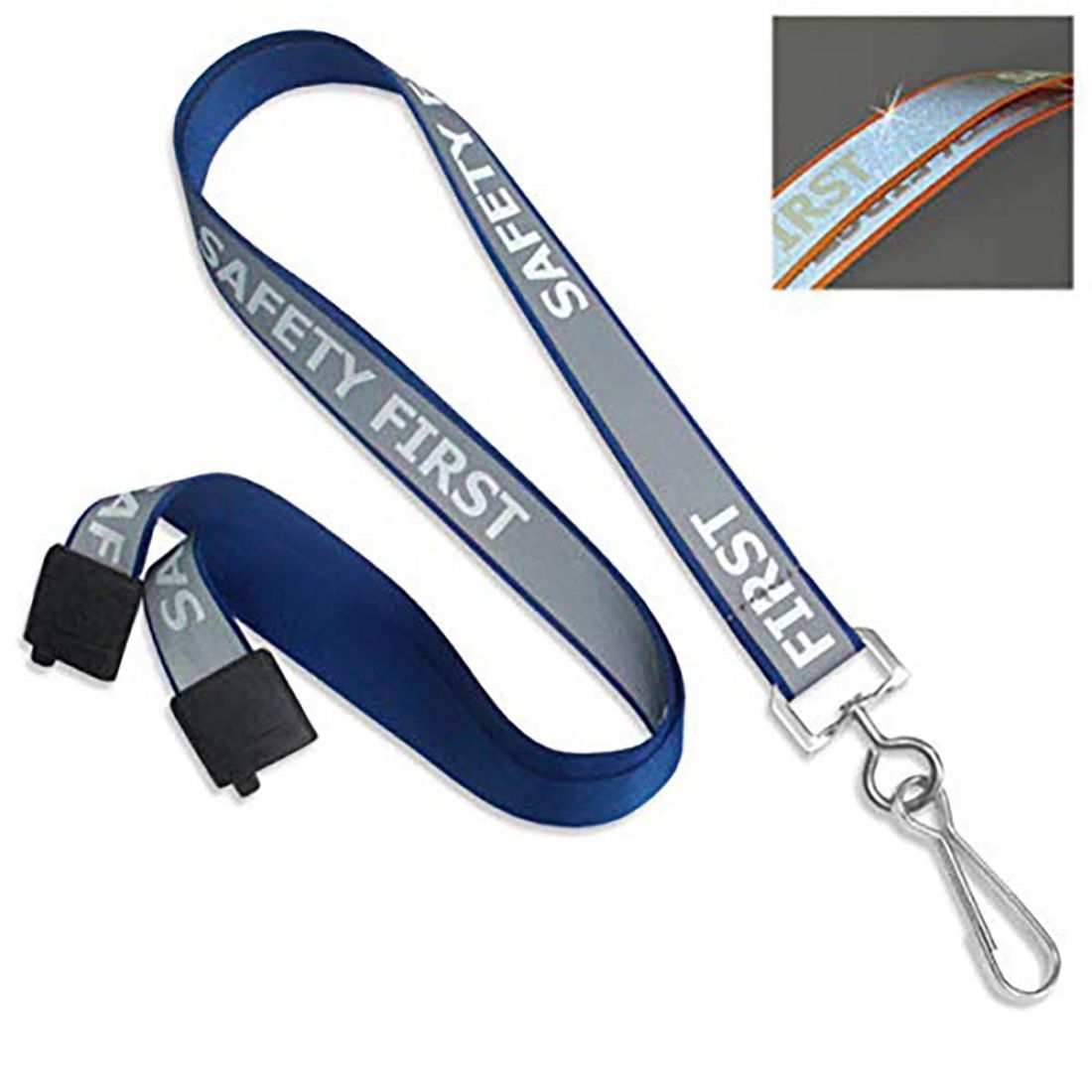 Custom Breakaway Reflective Lanyard