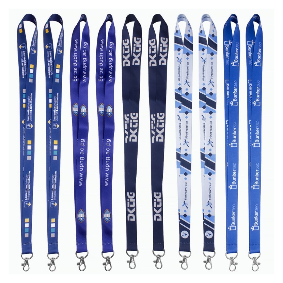 Custom Full Color Lanyard with Metal Hook