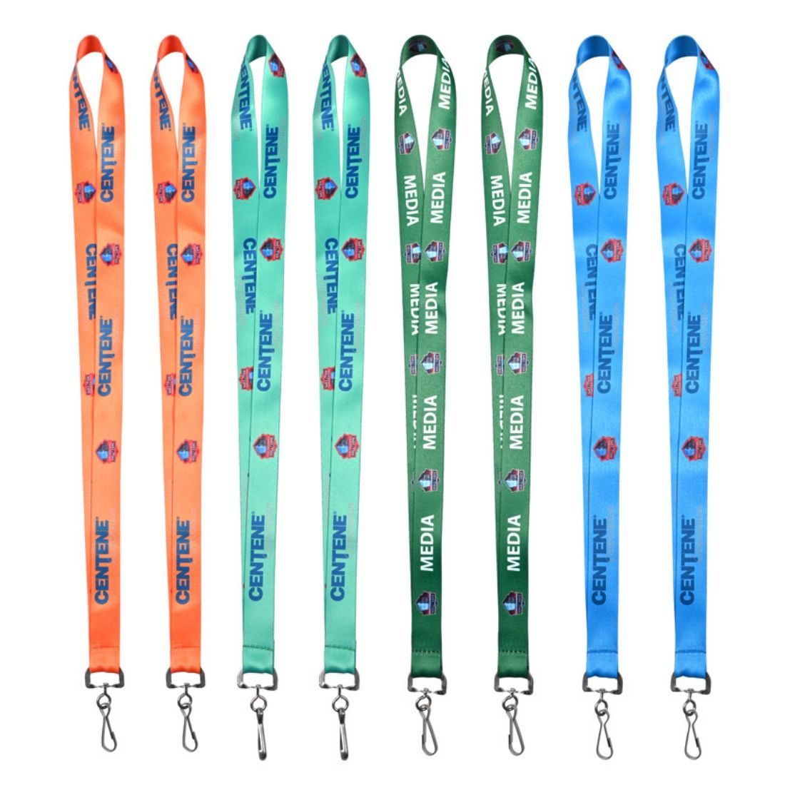 Custom Full Color Polyester Lanyard with Metal Hook