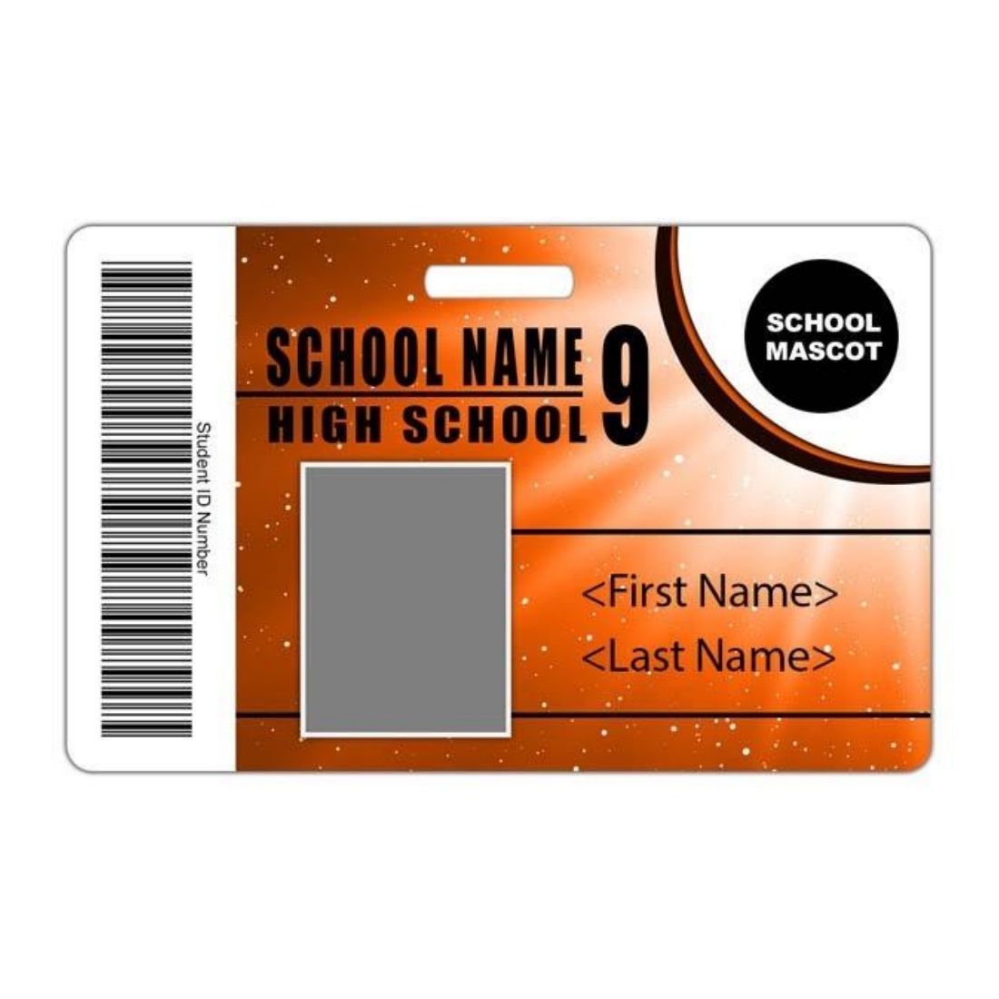 Custom PVC ID Card Horizontal Name Badge