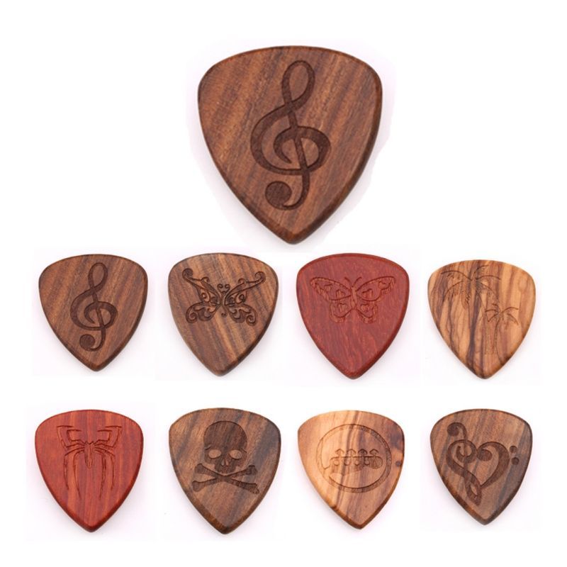 Custom Wooden Guitar Pick