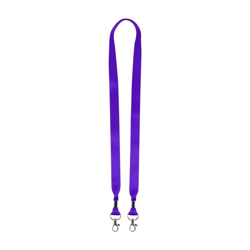 Custom 0.75 Inch Lanyard with Double Trigger Hooks