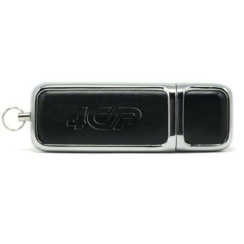 Promotional Chrome Leather USB Flash Drive
