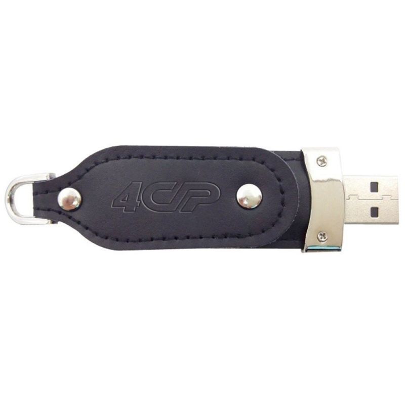 Personalized Swivel Leather USB Flash Drive