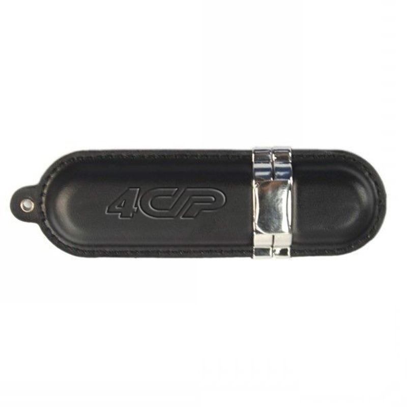 Custom Pill-Shaped Leather USB Flash Drive
