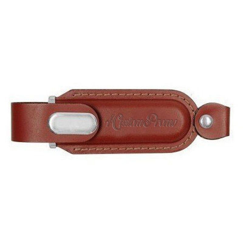 Promotional Leather USB Flash Drive with Logo