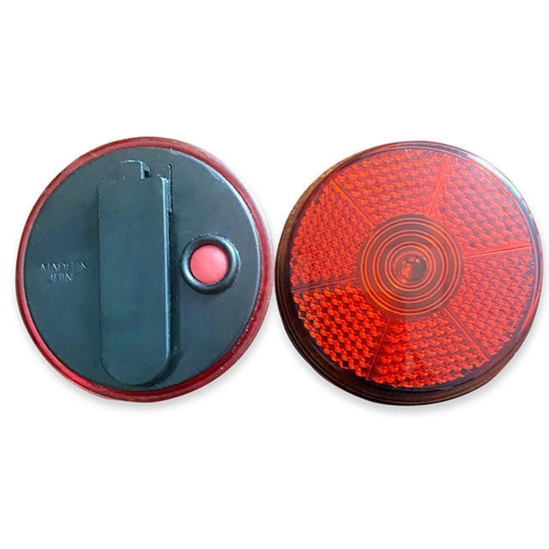 Round Flashing LED Safety Reflector Light