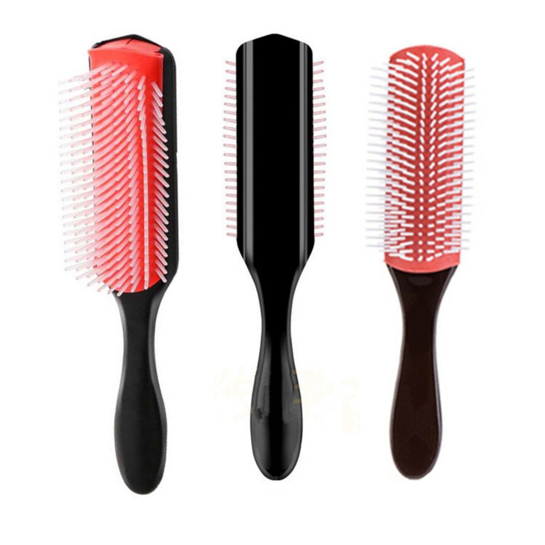 9 Rows Styling Hair Brush for Detangling and Curls