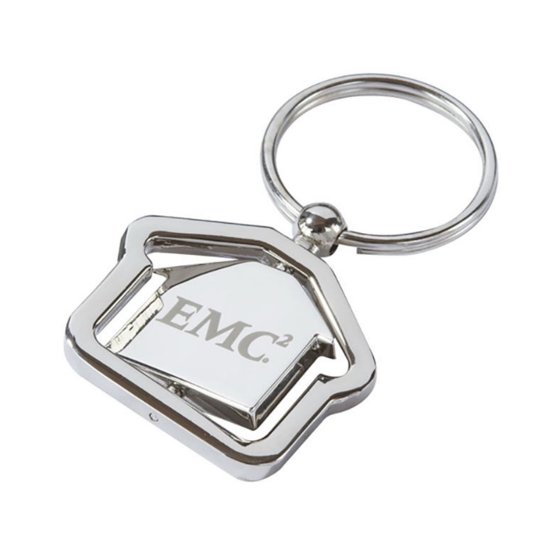 Custom Metal Rotating House Keyring