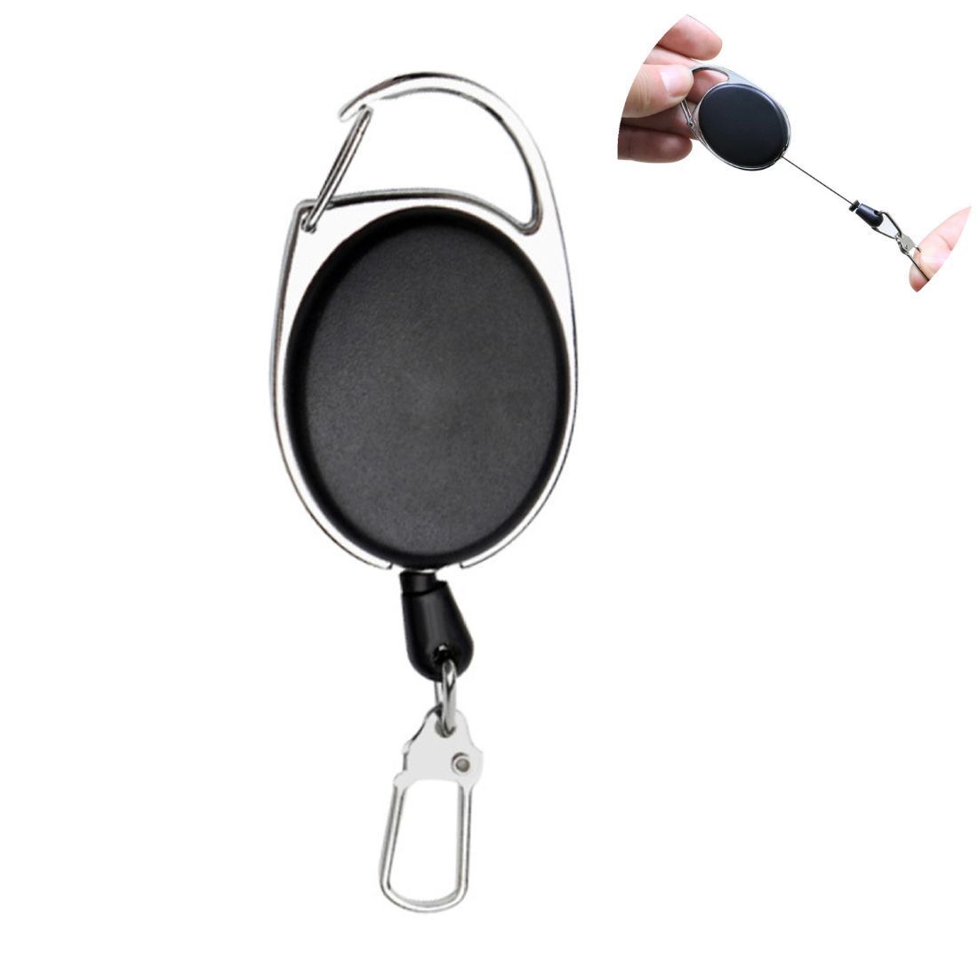Retractable Custom Badge Reel Keychain