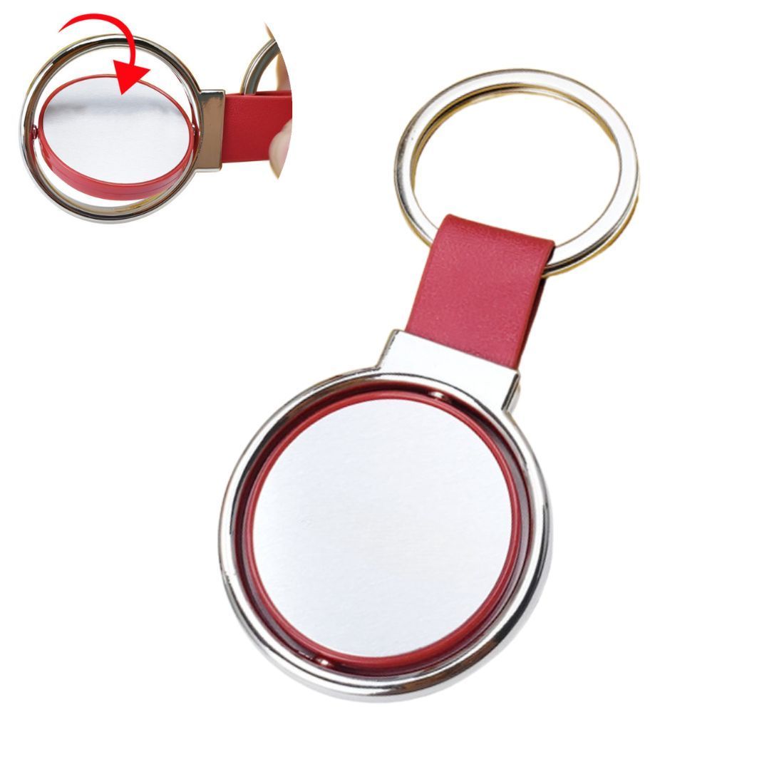 Custom Round Metal Spinning Keychain