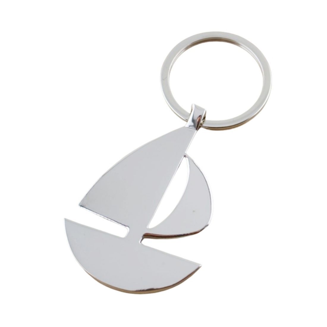 Custom Metal Sailboat Keychain