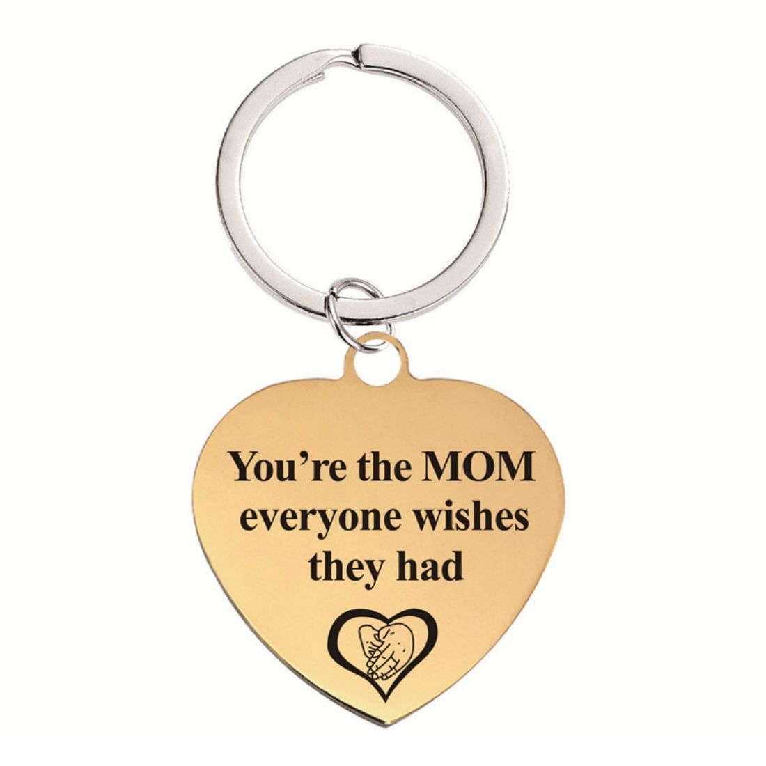 Stainless Steel Custom Heart Keychain
