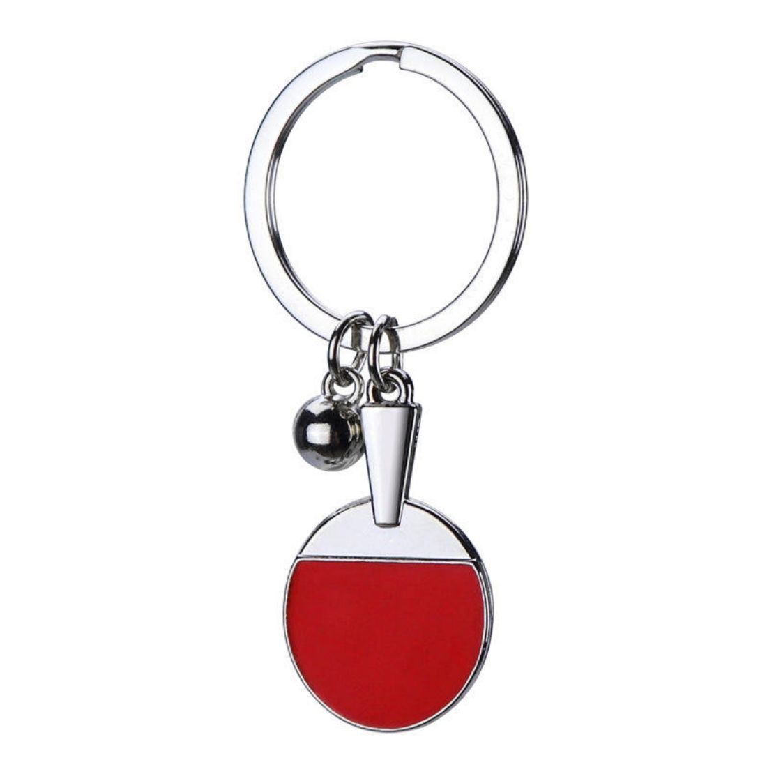 Custom Zinc Alloy Table Tennis Bat Keyring