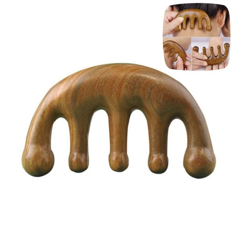 Custom Sandalwood Gua Sha Massage Comb