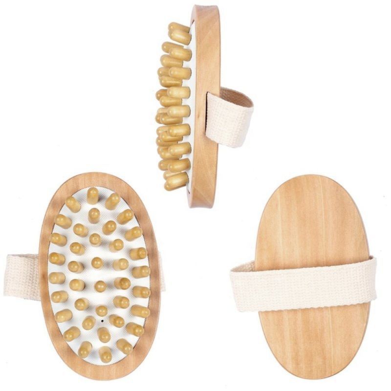 Custom Handheld Wooden Bath Massage Brush
