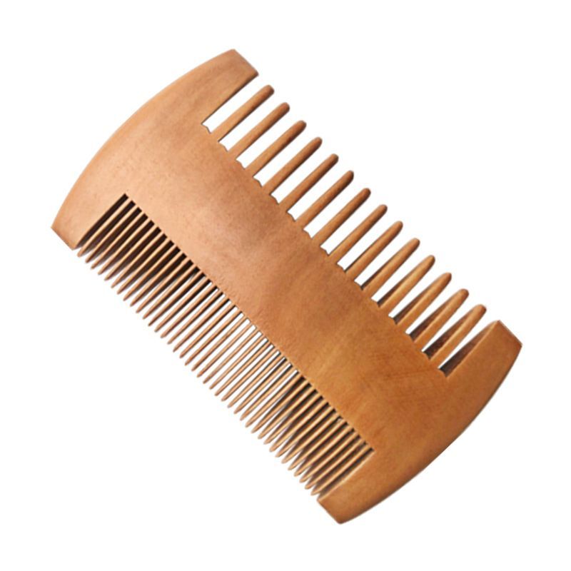 Wooden Anti Static Comb with Fine and Wide Teeth