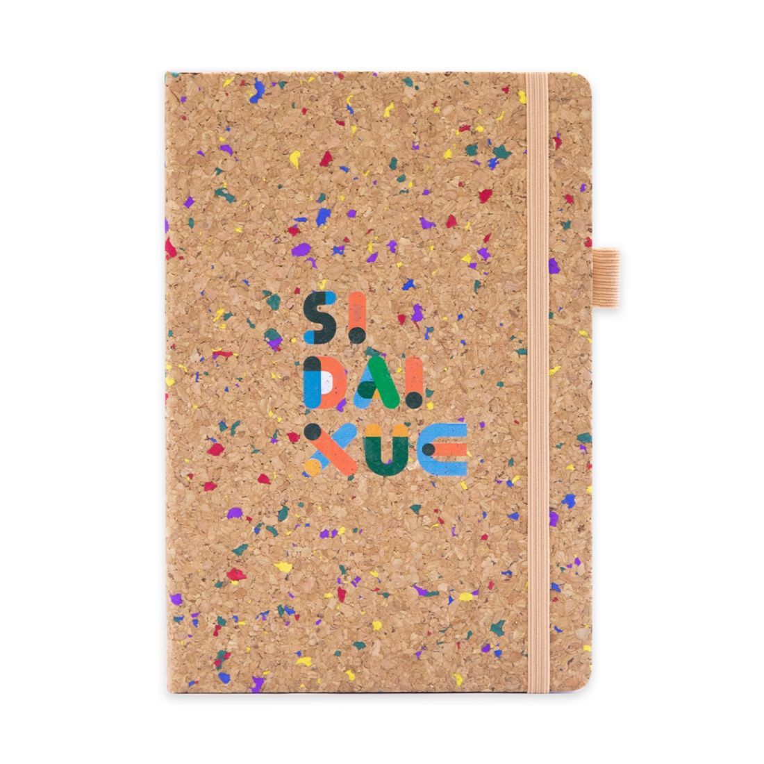 Custom A5 Cork Style PU Leather Notebook
