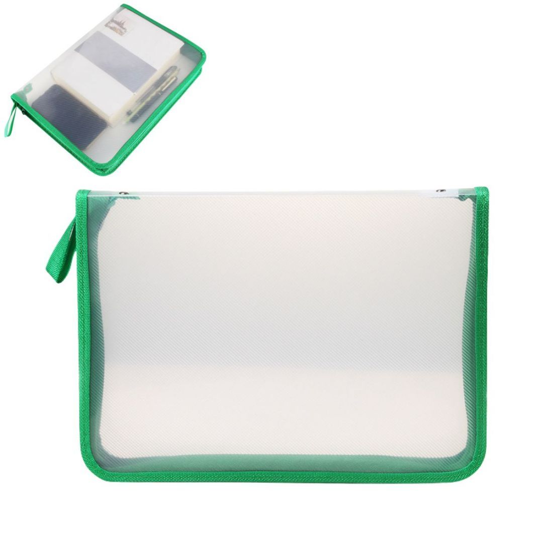 Custom A4 Clear Zippered Document Bag