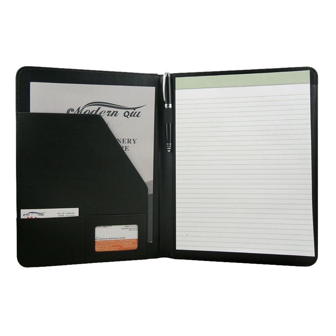 Business Portfolio Folder A4 Leather Padfolio
