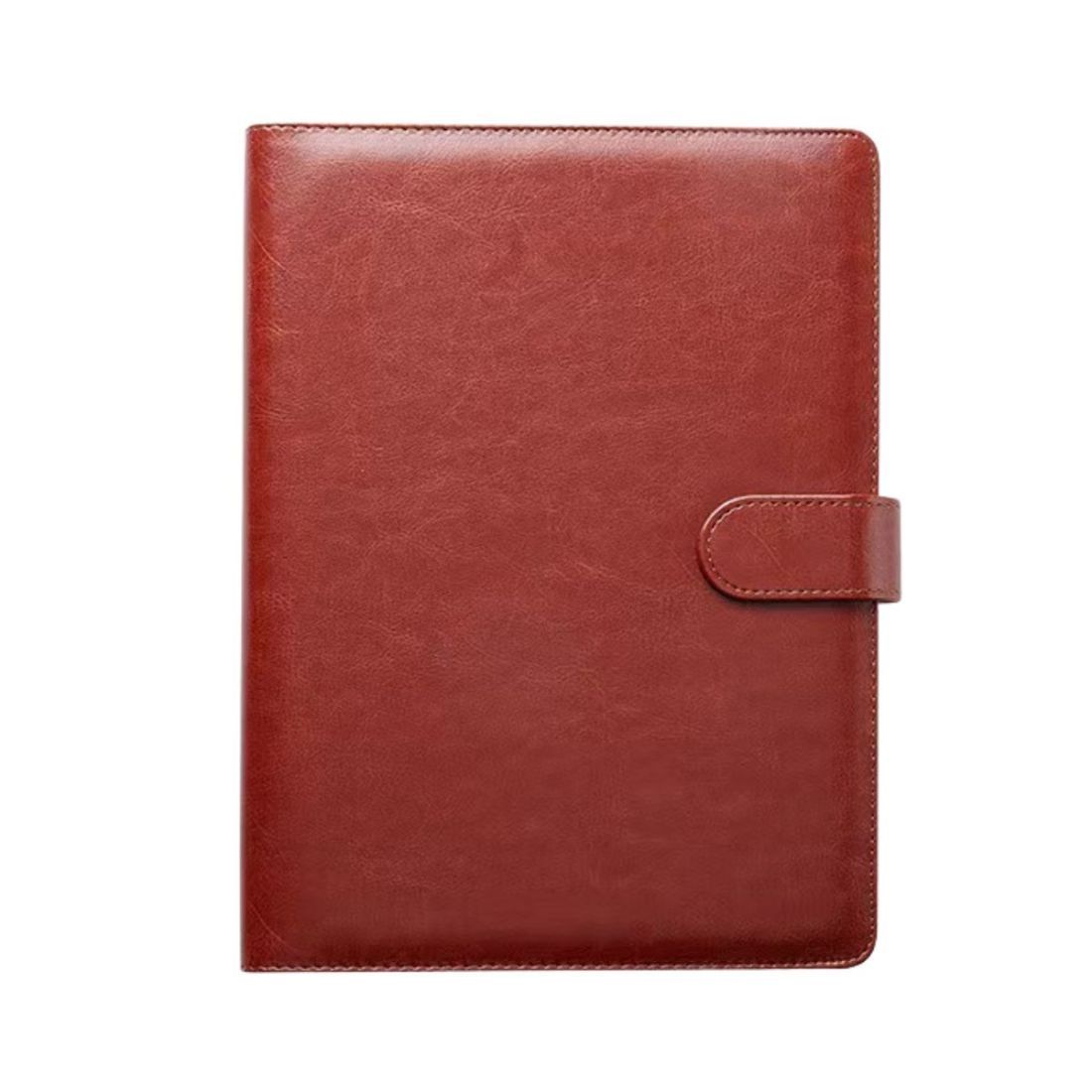 A5 Ring Binder Leather Notebook with Card Pockets