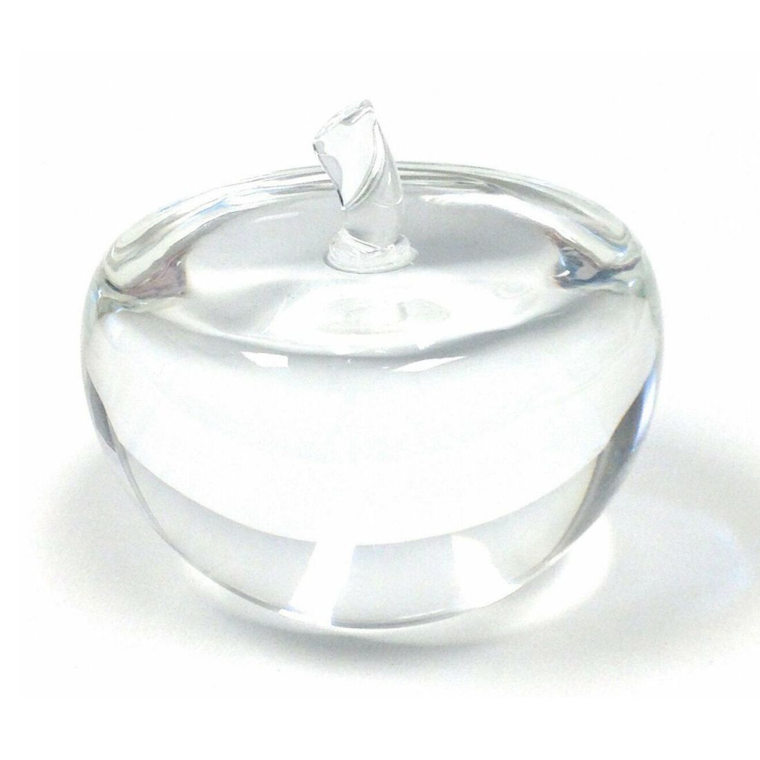 Promotional Clear Crystal Apple Paperweight