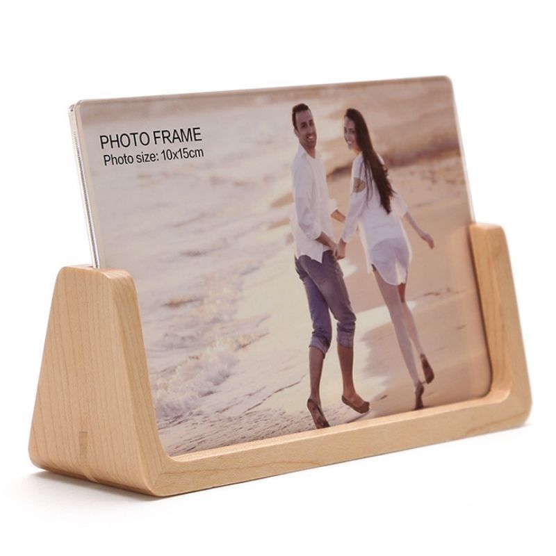 Custom Wooden Photo Frame with Stand
