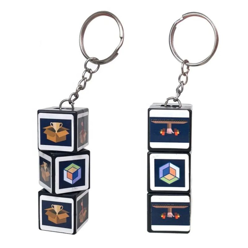 Custom Puzzle Cube Keychain