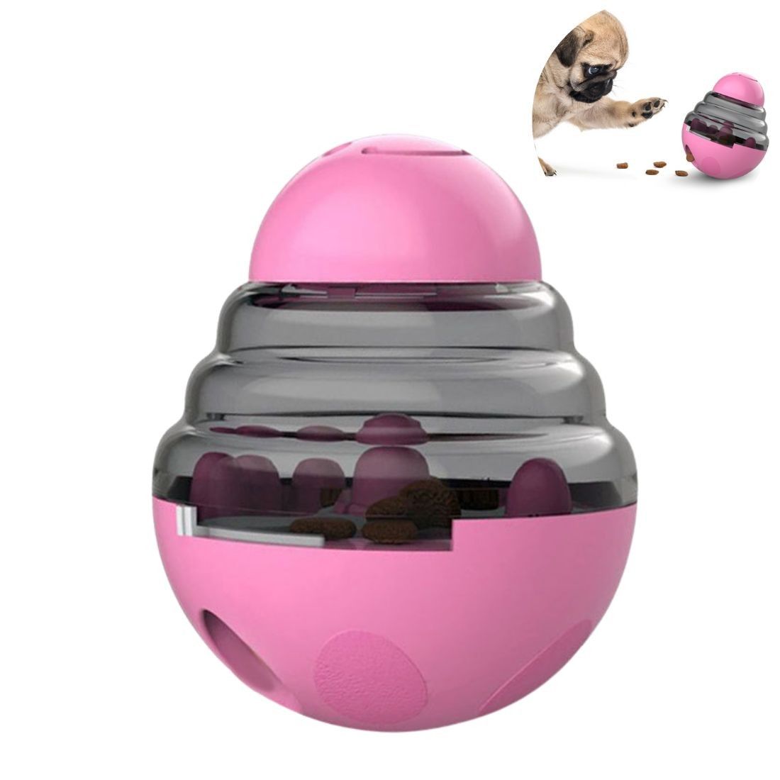Pet Slow Feeder Tumbler Leaking Food Dispenser