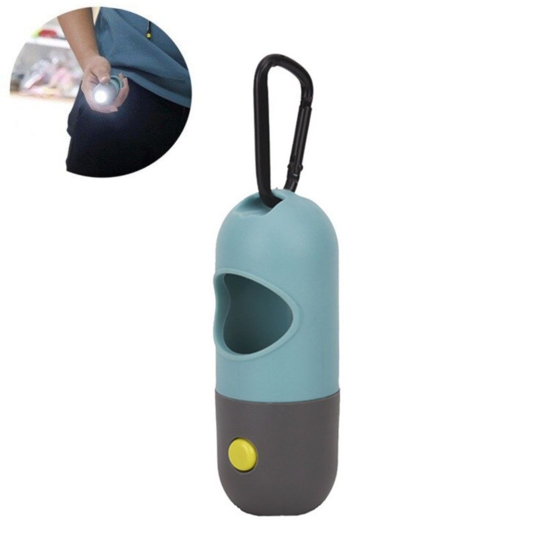 Custom LED Pet Waste Bag Dispenser with Clip