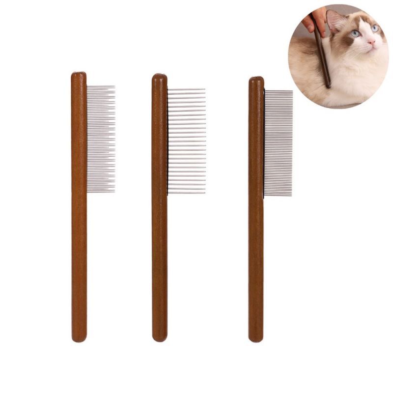 Custom Solid Wood Pet Grooming Comb