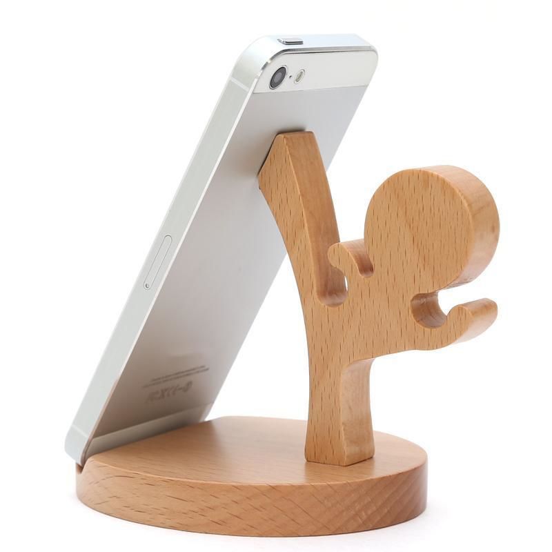 Custom Kung Fu Kid Wooden Phone Stand