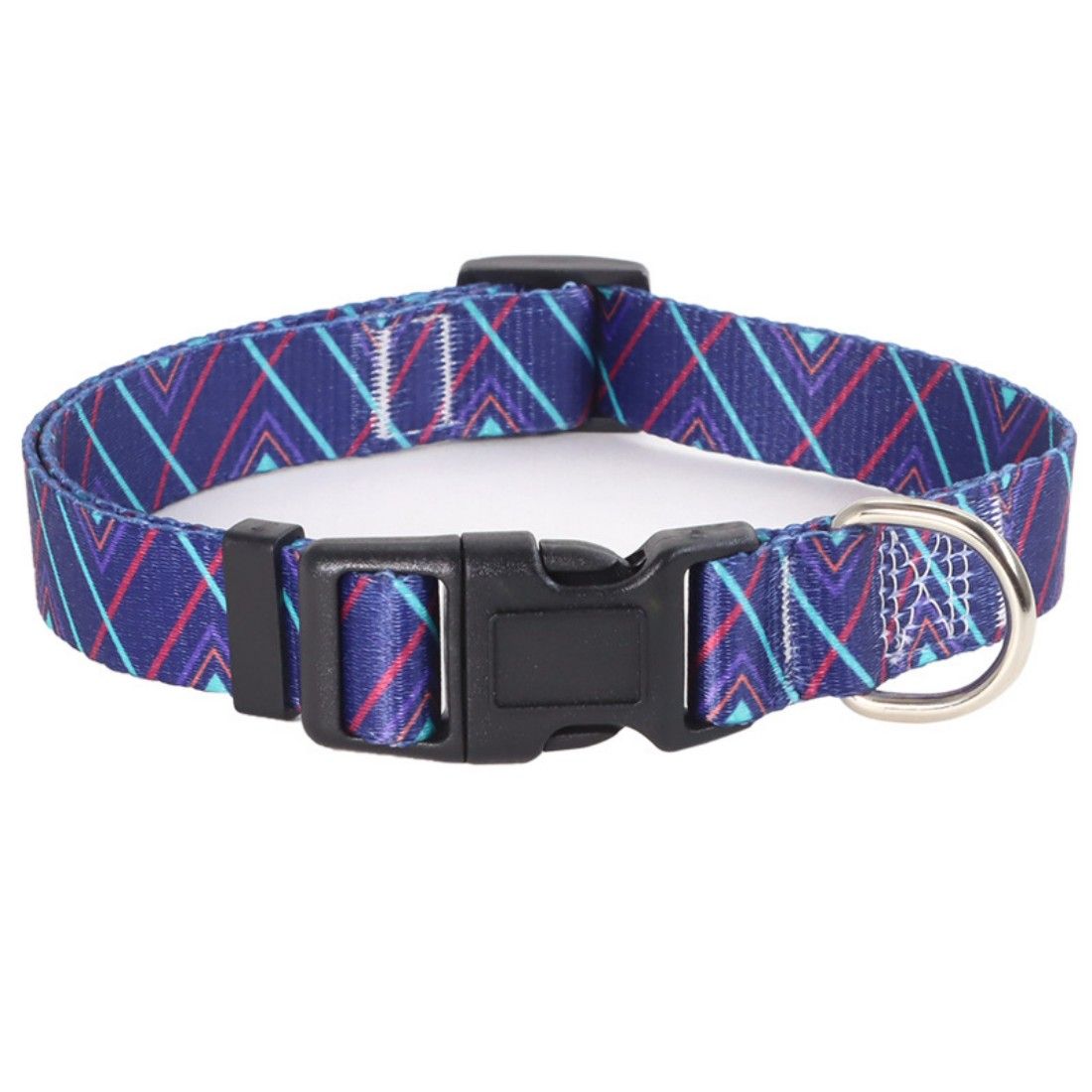 Custom 4-Sizes Adjustable Polyester Dog Collar