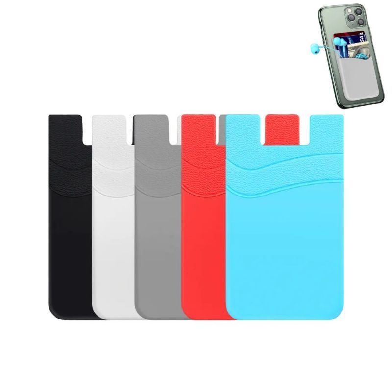 Custom Dual Pocket Silicone Phone Wallet