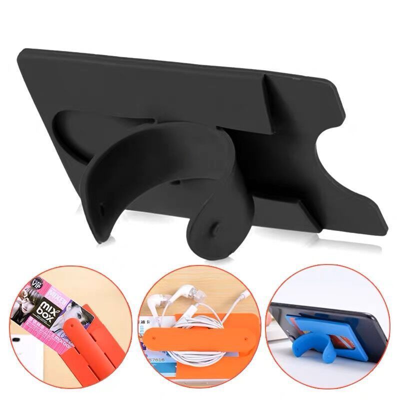 Custom Silicone Phone Wallet with Snap Stand