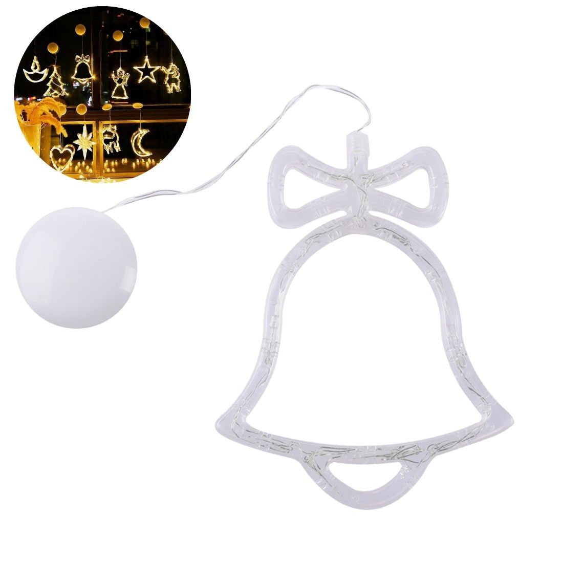 Christmas LED Window String Light with Suction Cup