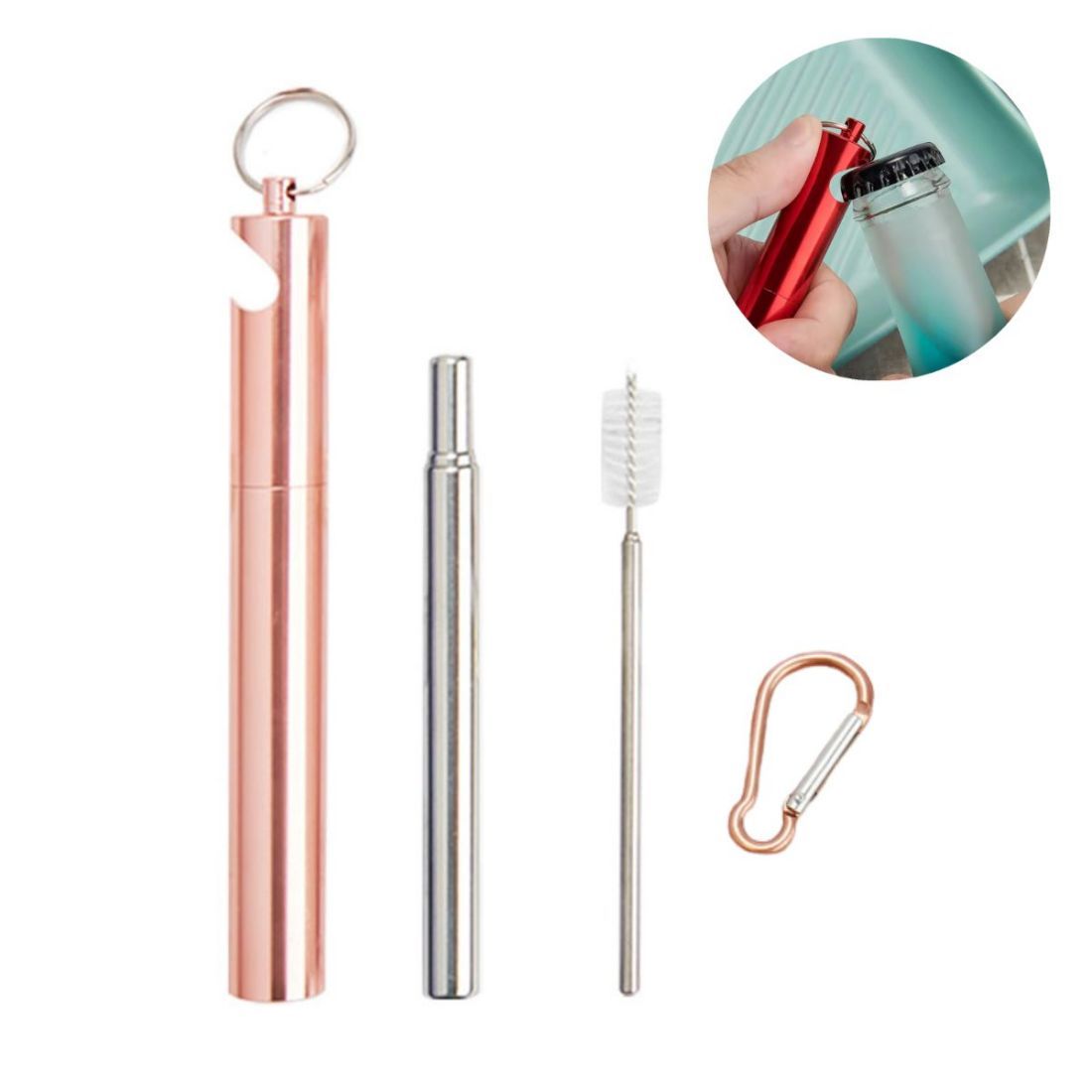Custom Telescopic Straw Set