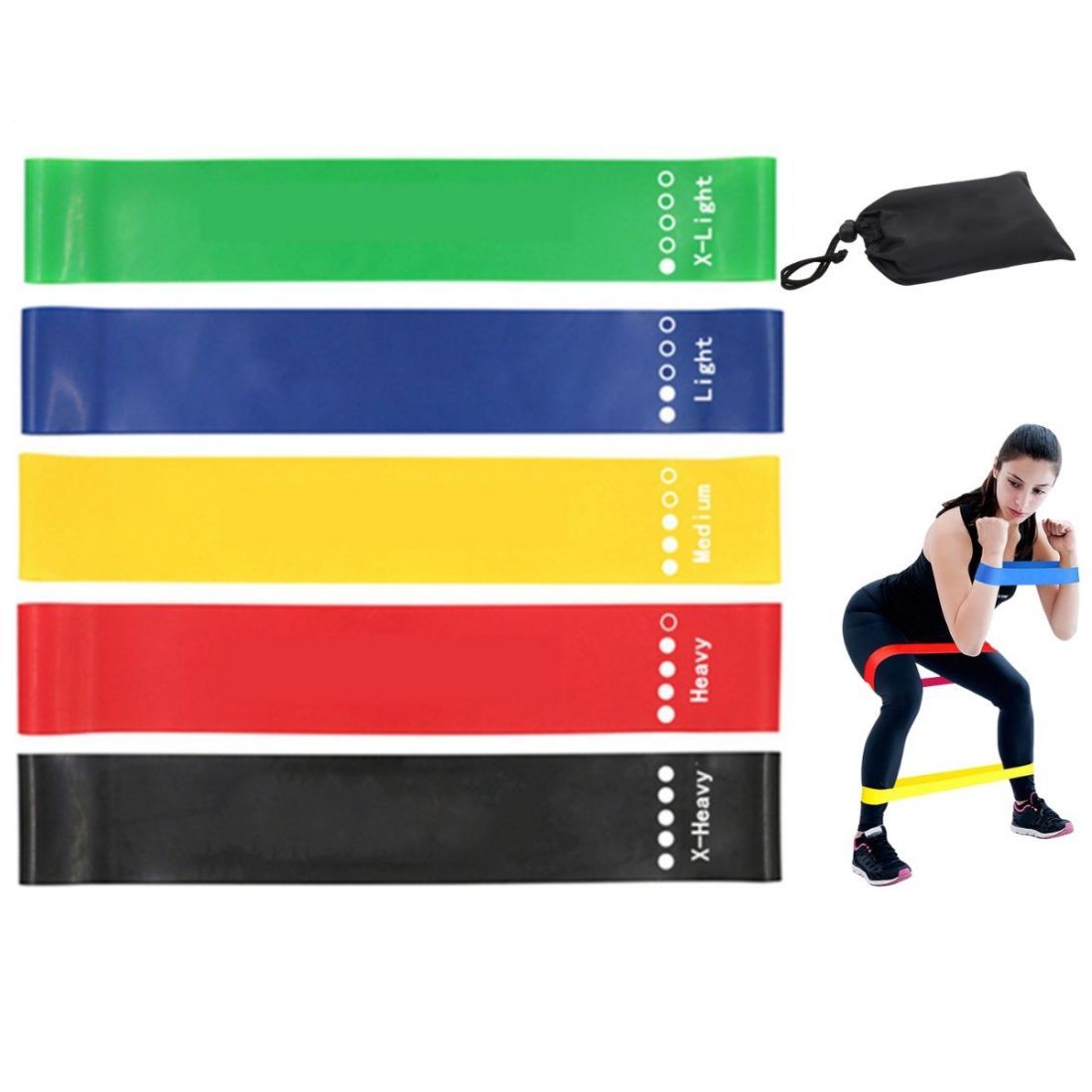 Custom 5-Level Loop Resistance Bands Set