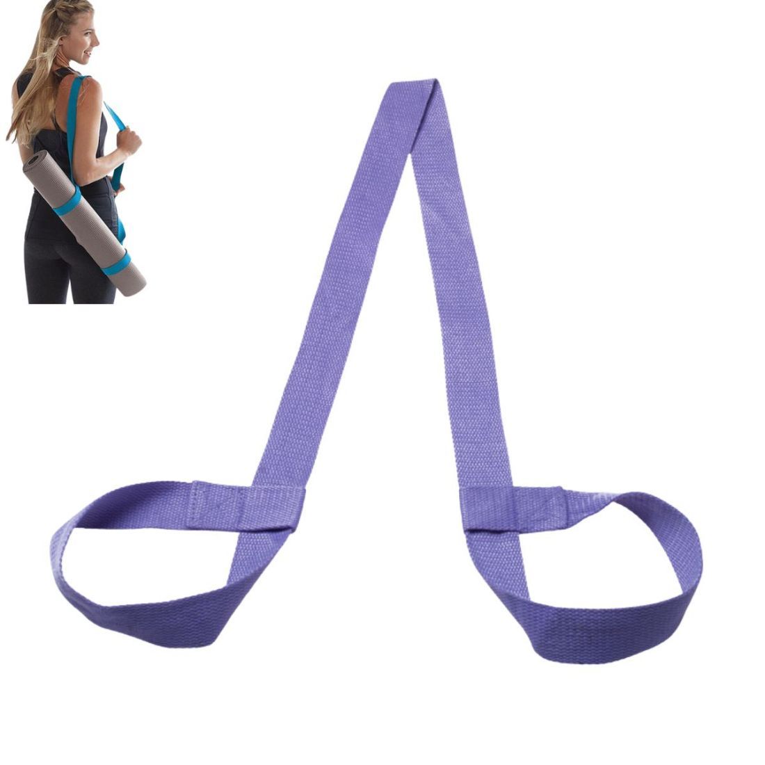 Adjustable Yoga Mat Cotton Carrier Strap