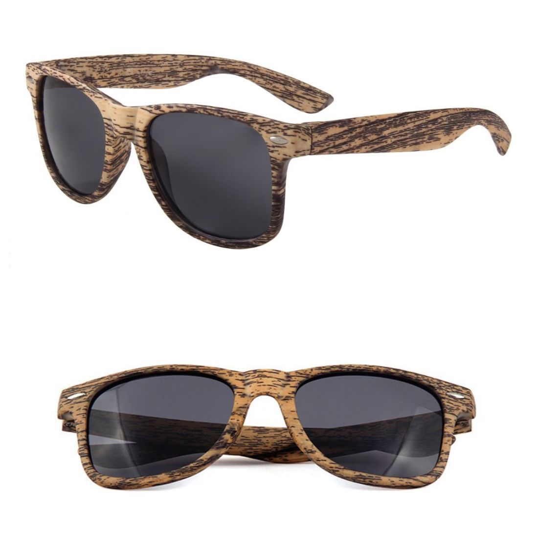 Custom Faux Wood Grain Sunglasses