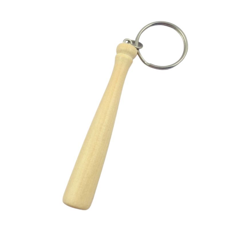 Custom Baseball Bat Wood Keychain