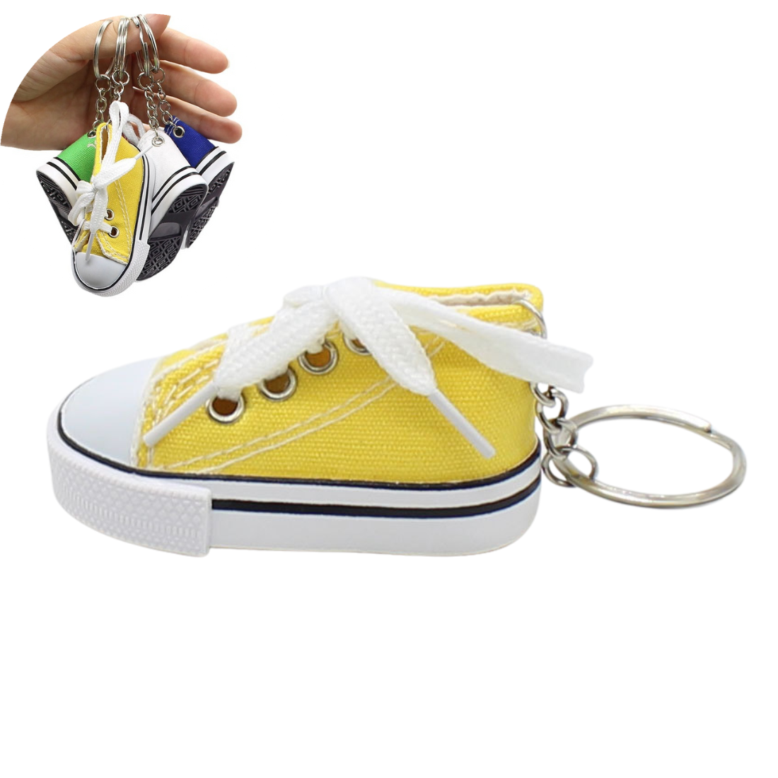 Mini Canvas Custom Sneaker Keychain