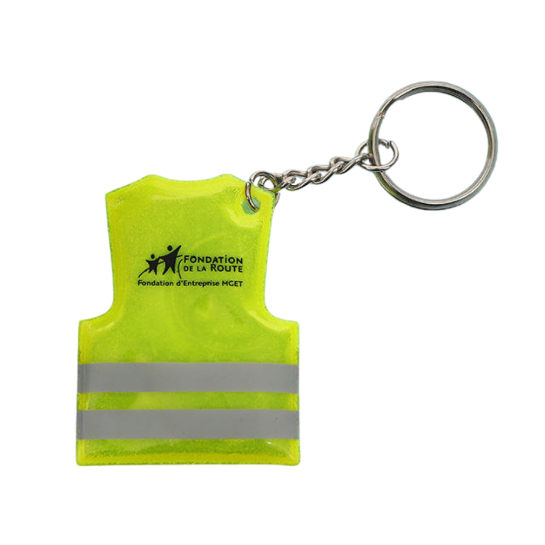 PVC Reflective Custom Safety Vest Keychain