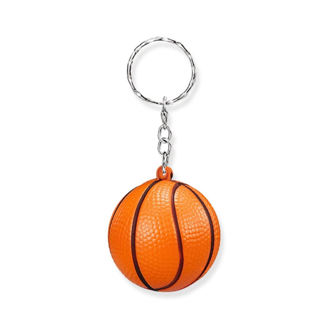 Stress Relief Squeeze Basketball Keychain
